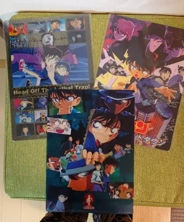 명탐정 코난 영화 책받침 3개 세트