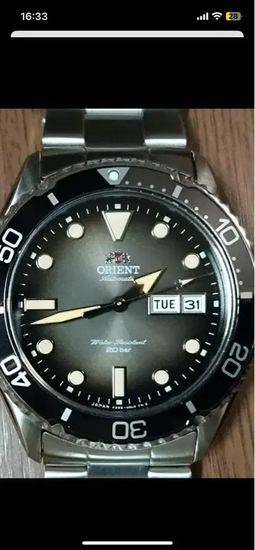 새상품급 ORIENT Mako 그레이 RN-AA0810N KAMASU2