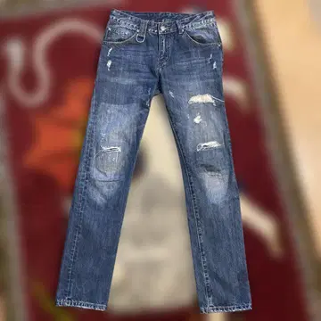 Roen 데미지 가공 스트레이트 청바지 사이즈 30