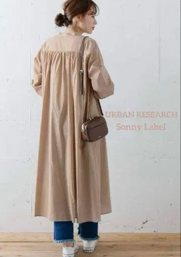 URBAN RESEARCH Sonny Label 개더 셔츠 원피스