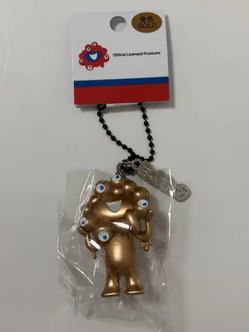 오사카 간사이 만박 입체 PVC 키링 미야쿠미야쿠 골드 골드 컬러