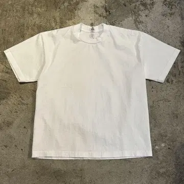 새상품 로스앤젤레스 어패럴 8.5oz 반팔 와이드 T셔츠 화이트 M