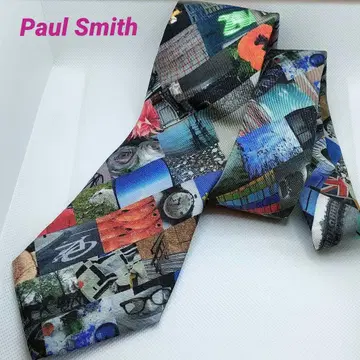 새상품급 Paul Smith/폴스미스 총 패턴 넥타이 멀티 컬러