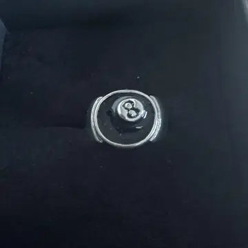 8볼 디자인 실버 반지