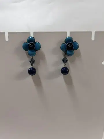 ANNA SUI 안나수이 파랑 꽃 귀걸이