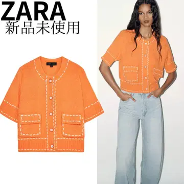ZARA 스티치 니트 자켓
