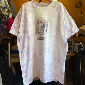 미국 빈티지 의류 Clueless 타이다이 패턴 T셔츠 반팔