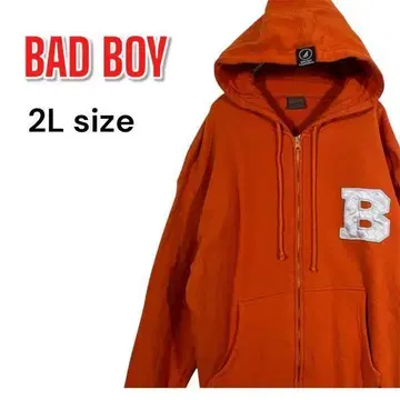 90s BAD BOY y2k 집업 후드 맨투맨 2L 오렌지