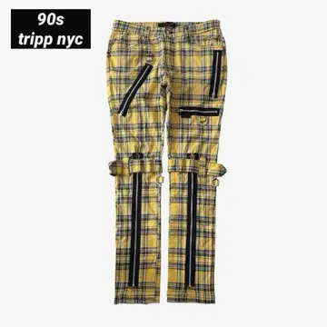 90s tripp nyc bondage check pants y2k