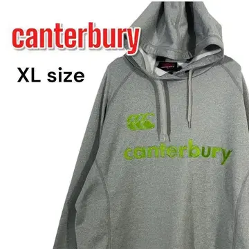 CANTERBURY 캔터베리 얇은 소재 후드 맨투맨 XL 럭비 그레이