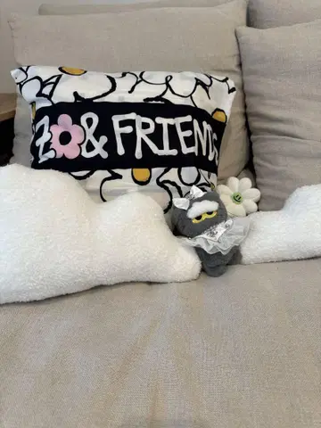 ZO&FRIENDS 패턴 쿠션 커버