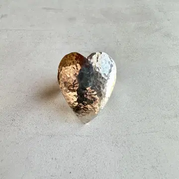 빈티지! Silver Big Love Heart 스카프링