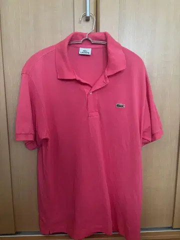 [일본제] LACOSTE 핑크 피케 셔츠