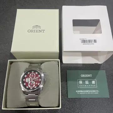 컨디션 최상 ORIENT 오리엔트 크로노그래프 빨간색 다이얼