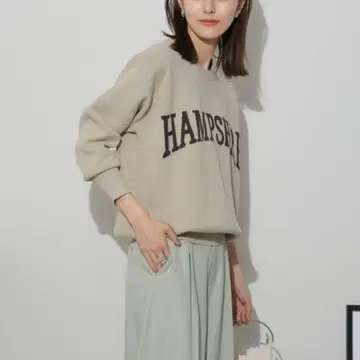 나노 유니버스 더블 자카드 로고 니트
