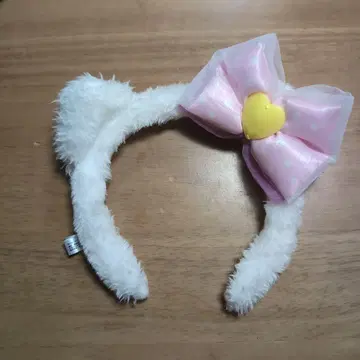 키티 머리띠 핑크 리본 포함