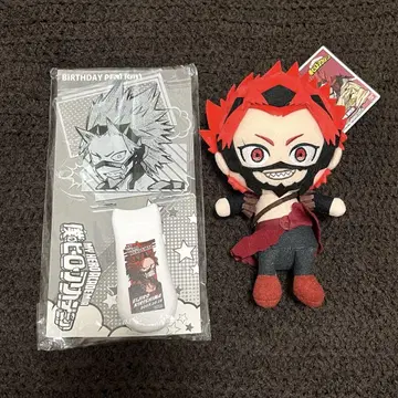 히로아카 키리시마 에이지로 생일 응원봉 chibi 봉제 인형