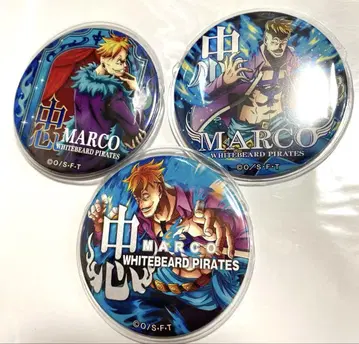 ONE PIECE 마르코 동료 캔뱃지 세트