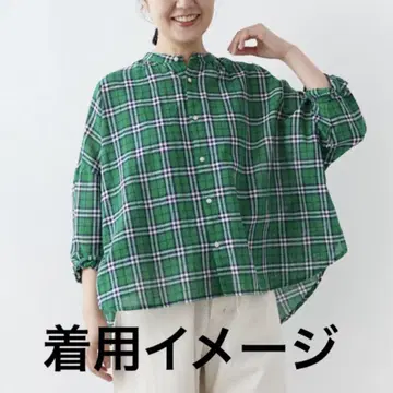 NATURAL LAUNDRY 면린넨 마드라스 체크 셔츠