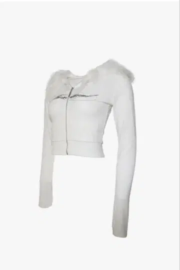 theredthread S callifur zip hoodie white