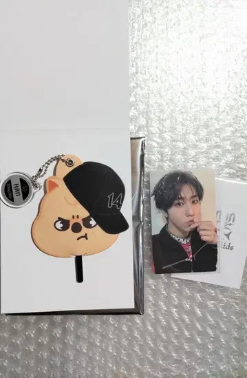 StrayKids 스키즈 한 미니 부채 키링 특전 트레이딩 카드
