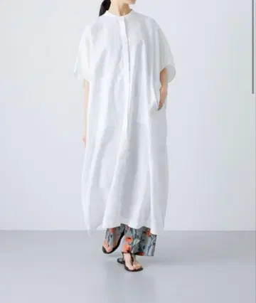 카구레 린넨 스퀘어 원피스