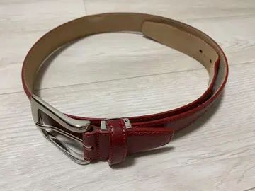 nostroatout 노스트로아투 가죽 벨트 레드 빨간색