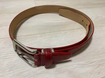 nostroatout 노스트로아투 가죽 벨트 레드 빨간색