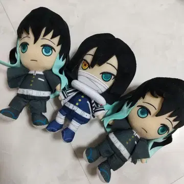 귀멸의 칼날 Chibi 봉제 인형 토키토 무이치로 이구로 오바나이 세트