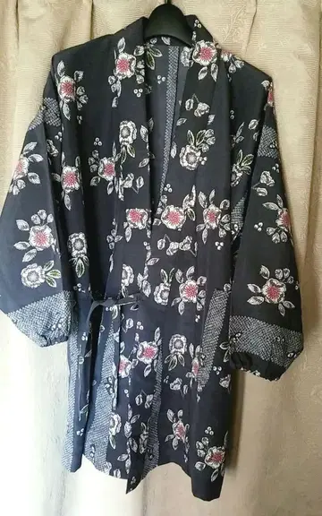 핸드메이드 작업복 롱 기장 꽃무늬 화학 섬유