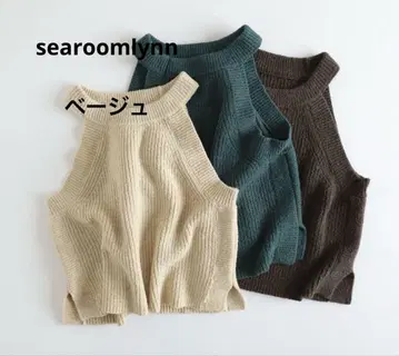 searoomlynn 부클레 니트 아메슬리 탱크 샌드 베이지