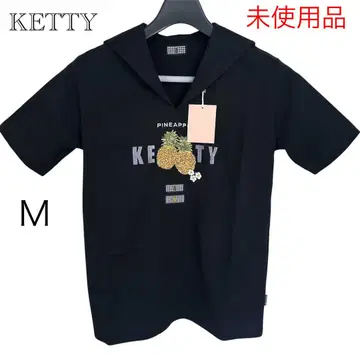 [ 미사용 ] ketty 케티 세일러 셔츠 파인애플 캐릭터 자수 M