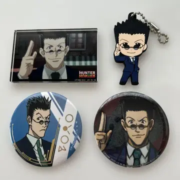 Hunter x Hunter 레오리오 캔뱃지 아크릴 블록 러버 마스코트