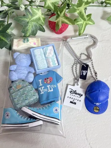가챠 파우치 BLUE CONVERSE 미키 NEWERA