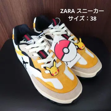 [ 택 포함 미사용 새상품 ] ZARA 포켓몬 콜라보 스니커즈 24cm