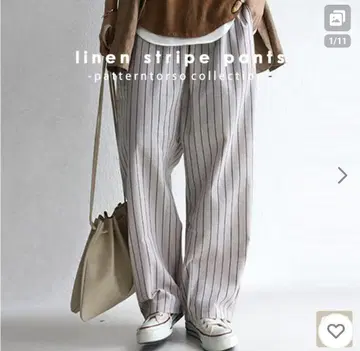 완판템 레어 antiqua patterntorso 린넨 스트라이프 팬츠