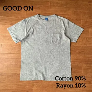 새상품급 GOOD ON 포켓T셔츠 레이온 혼방 그레이 M사이즈