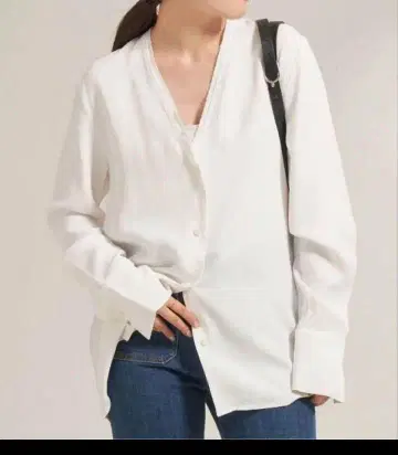 택 포함 RIAM plage 24SS 노카라 셔츠 R'IAM