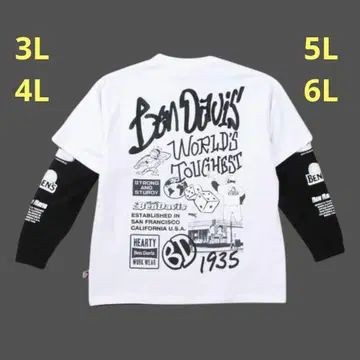 BEN DAVIS 긴팔 T&반팔 T 레이어드 셔츠 mt4