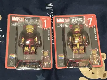 MARVEL STUDIOS 베어브릭 1&7 아이언맨 세트
