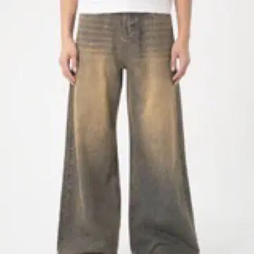 ASAPMODE relaxed fit wide denim pants