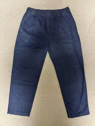 무인양품 신사 워싱 데님 이지 팬츠 L 다크 네이비