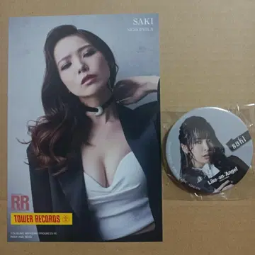SAKI (챠키) 엽서 & 캔뱃지 세트 미사용 새상품