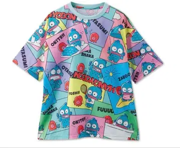 산리오 한교동 올 패턴 40주년 반팔 T셔츠