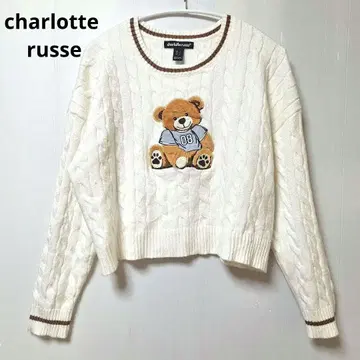 charlotte russe 크롭 니트 베어 스웨터 US 구제 의류