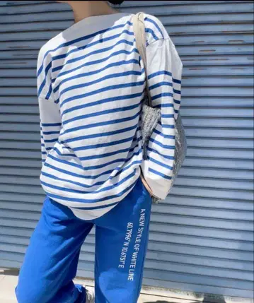 i sook Side lettering sweat joggerpants