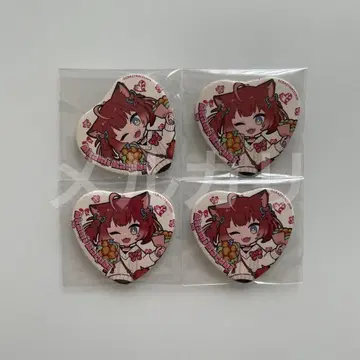 CrazyRaccoon 발렌타인 캔뱃지 아카미카루비