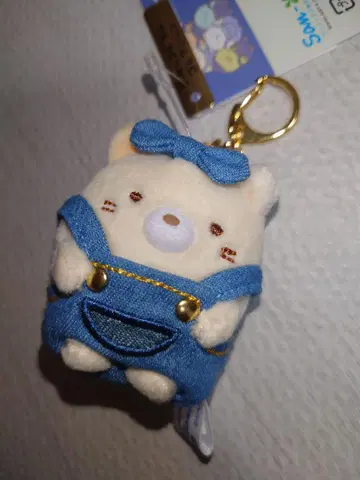 쿠라시키 데님 하우스 한정판 매달린 봉제 인형 고양이