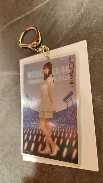 노기자카46 전국 투어 2025 A상 엔도 사쿠라 키링 9월 ver