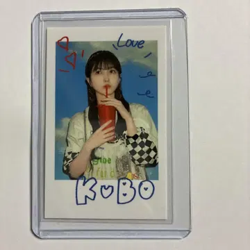 노기자카46 카페 쿠보 시오리 NOGI CAFE 폴라로이드풍 스티커